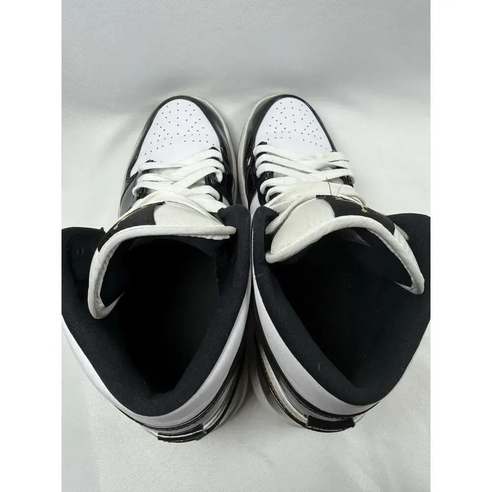 Size 9.5 - Jordan 1 Mid SE Patent Black Gold